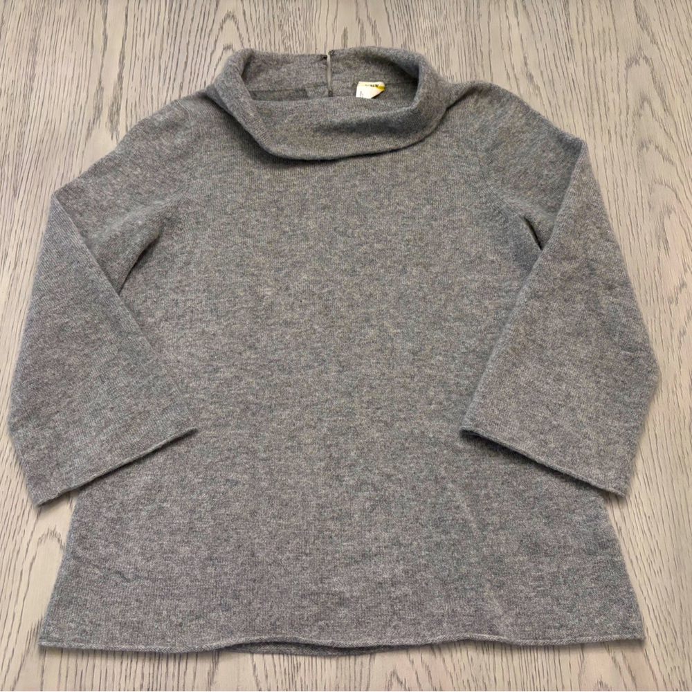J. Crew Grey Lightweight Cashmere Turtleneck Size S